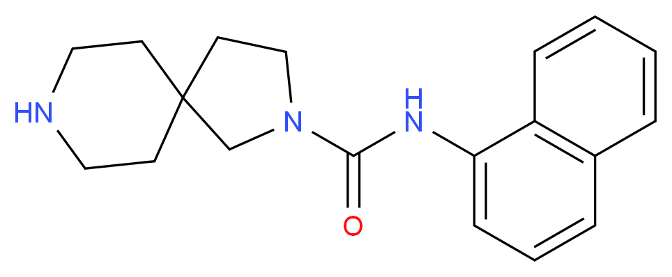 N-1-naphthyl-2,8-diazaspiro[4.5]decane-2-carboxamide_分子结构_CAS_)