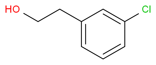 2-(3-chlorophenyl)ethan-1-ol_分子结构_CAS_5182-44-5