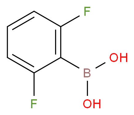 2,6-二氟苯硼酸_分子结构_CAS_162101-25-9)