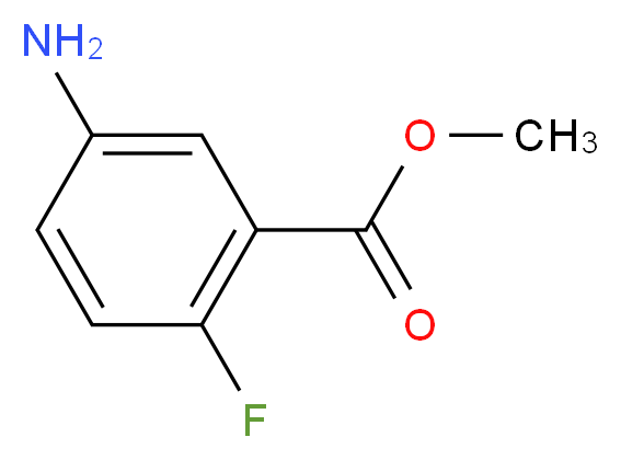 methyl 5-amino-2-fluorobenzoate_分子结构_CAS_56741-34-5
