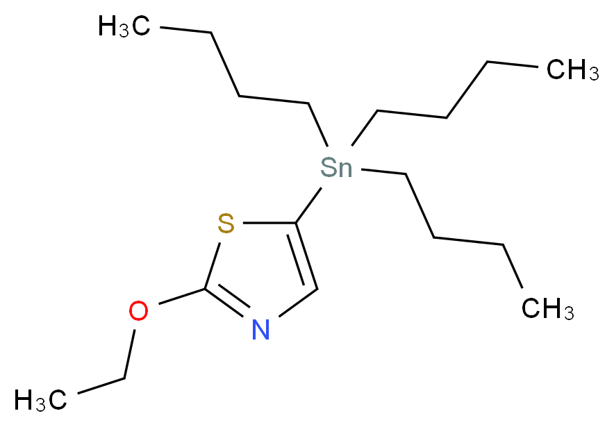 2-Ethoxy-5-(tributylstannyl)-1,3-thiazole, tech_分子结构_CAS_)