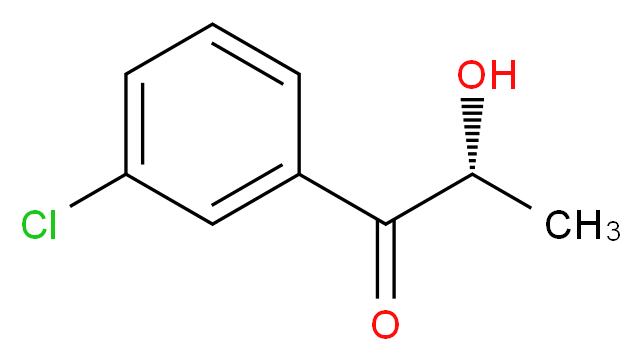 (R)-1-(3-Chlorophenyl)-2-hydroxy-1-propanone_分子结构_CAS_291275-46-2)