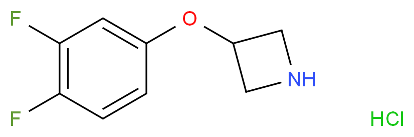 3-(3,4-difluorophenoxy)azetidine hydrochloride_分子结构_CAS_954220-76-9