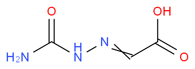 2-[(carbamoylamino)imino]acetic acid_分子结构_CAS_928-73-4