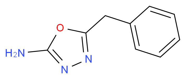 5-benzyl-1,3,4-oxadiazol-2-amine_分子结构_CAS_31803-00-6)