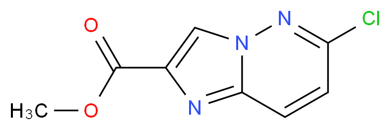 methyl 6-chloroimidazo[1,2-b]pyridazine-2-carboxylate_分子结构_CAS_572910-59-9
