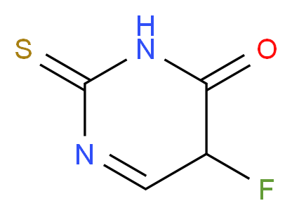 5-fluoro-2-sulfanylidene-2,3,4,5-tetrahydropyrimidin-4-one_分子结构_CAS_1542-23-0