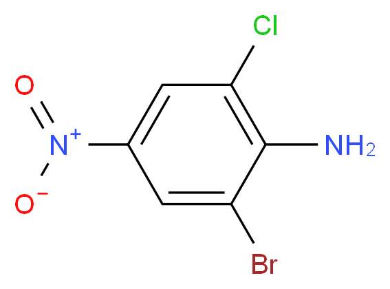 2-溴-6-氯-4-硝基苯胺_分子结构_CAS_99-29-6)