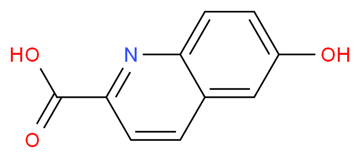 6-HYDROXYQUINOLINE-2-CARBOXYLIC ACID_分子结构_CAS_75434-18-3)
