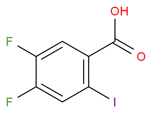 4,5-Difluoro-2-iodobenzoic acid_分子结构_CAS_)