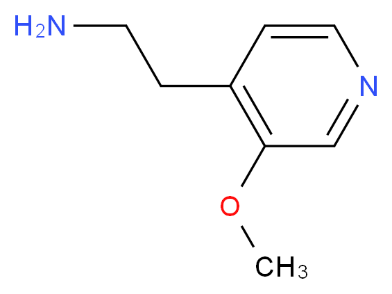 2-(3-methoxypyridin-4-yl)ethan-1-amine_分子结构_CAS_1060801-82-2