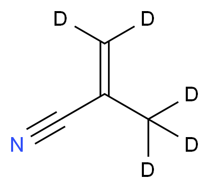 2-(<sup>2</sup>H<sub>3</sub>)methyl(<sup>2</sup>H<sub>2</sub>)prop-2-enenitrile_分子结构_CAS_32376-01-5