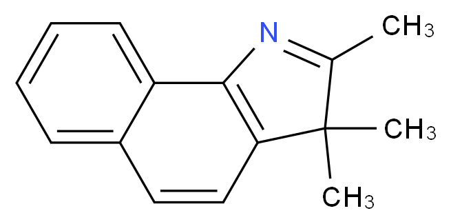 2,3,3-三甲基-3H-苯并[g]吲哚_分子结构_CAS_74470-85-2)