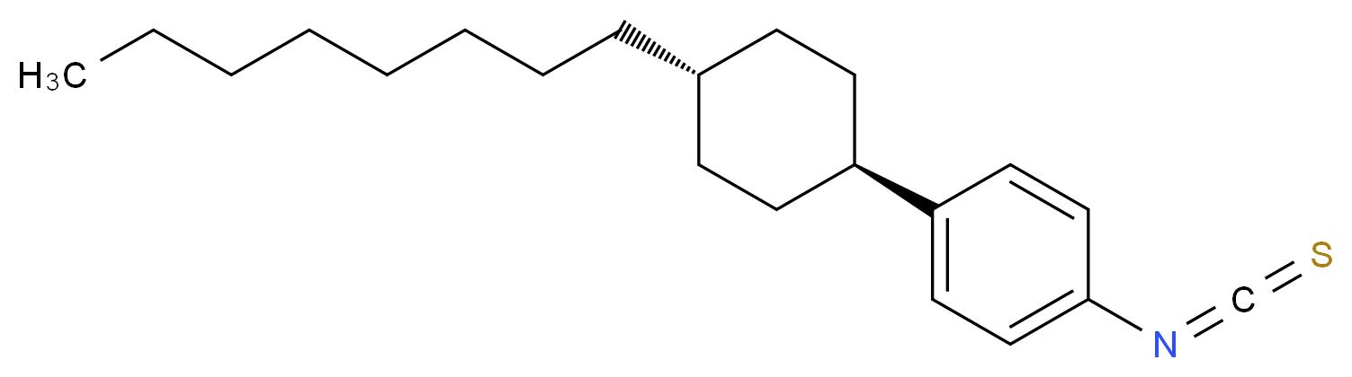 1-异硫氰基-4-(反-4-辛基环己基)苯_分子结构_CAS_92412-69-6)
