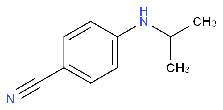 4-[(propan-2-yl)amino]benzonitrile_分子结构_CAS_204078-26-2