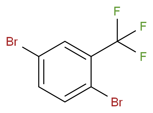 1,4-dibromo-2-(trifluoromethyl)benzene_分子结构_CAS_7657-09-2