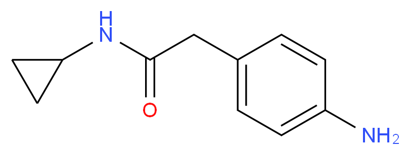 2-(4-aminophenyl)-N-cyclopropylacetamide_分子结构_CAS_926205-00-7)