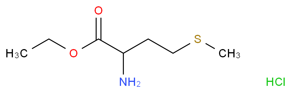 ethyl 2-amino-4-(methylsulfanyl)butanoate hydrochloride_分子结构_CAS_6297-53-6