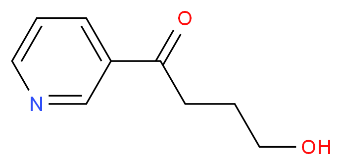 4-hydroxy-1-(pyridin-3-yl)butan-1-one_分子结构_CAS_59578-62-0