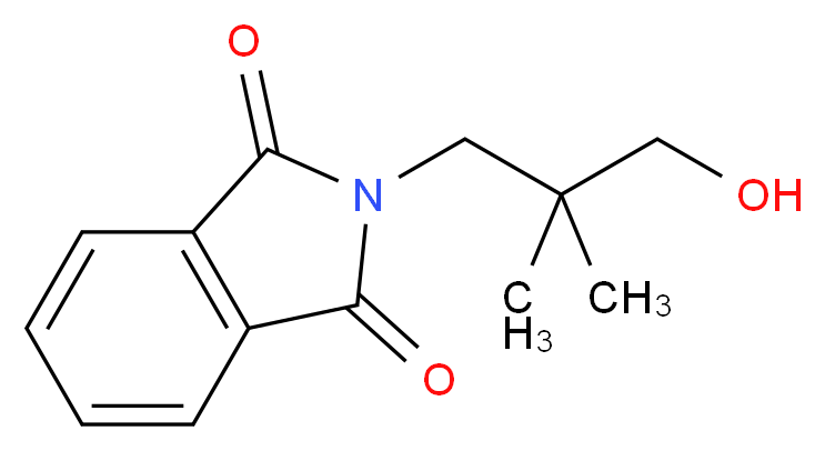 2-(3-hydroxy-2,2-dimethylpropyl)-2,3-dihydro-1H-isoindole-1,3-dione_分子结构_CAS_125404-24-2