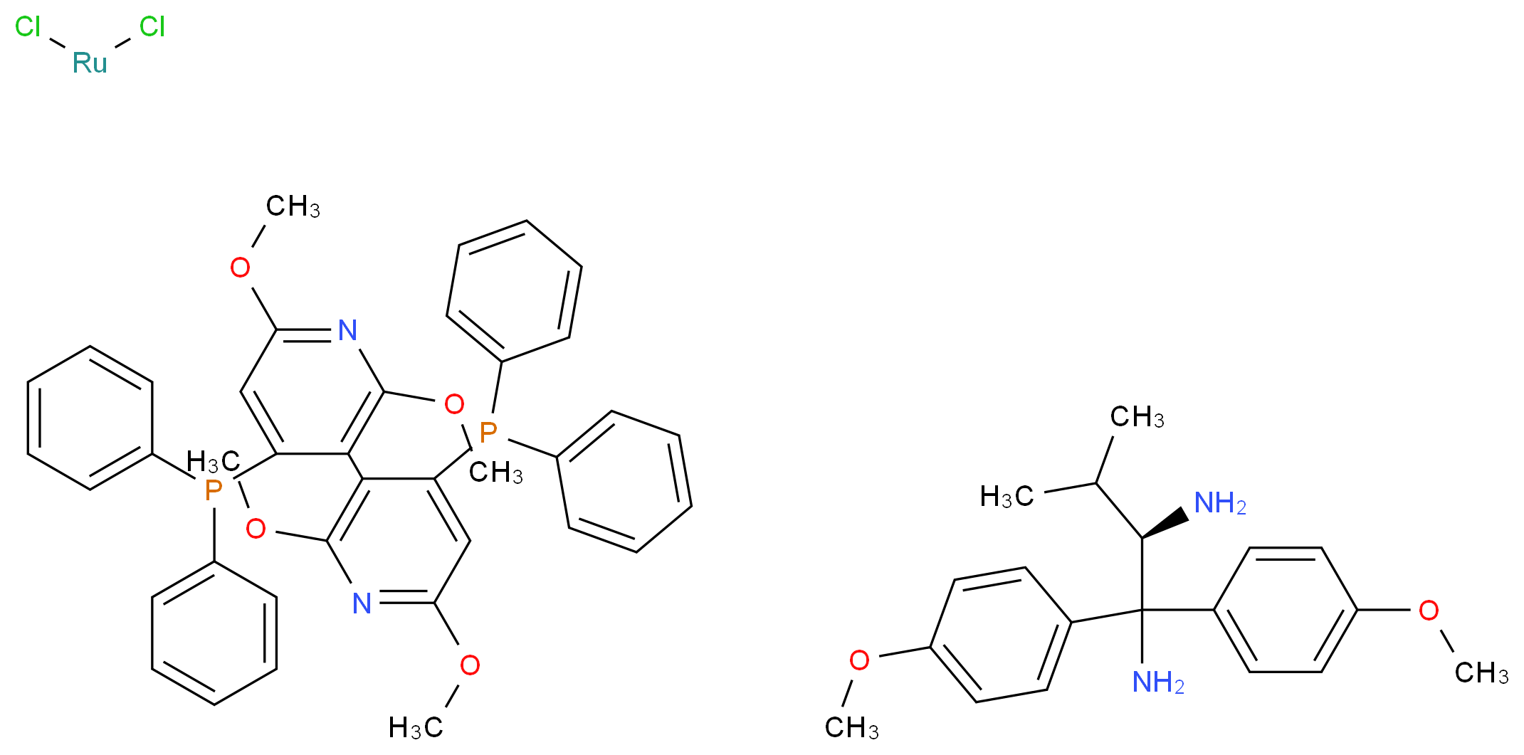 (R)-P-Phos RuCl2 (R)-Daipen_分子结构_CAS_1036379-67-5)