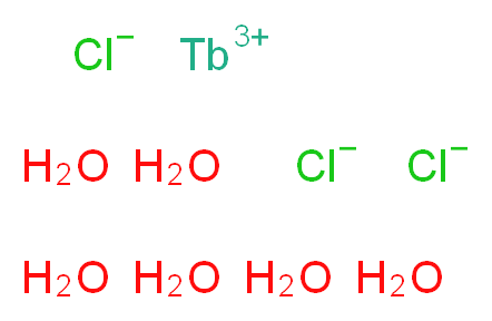 六水氯化铽(III), REacton&reg;_分子结构_CAS_13798-24-8)