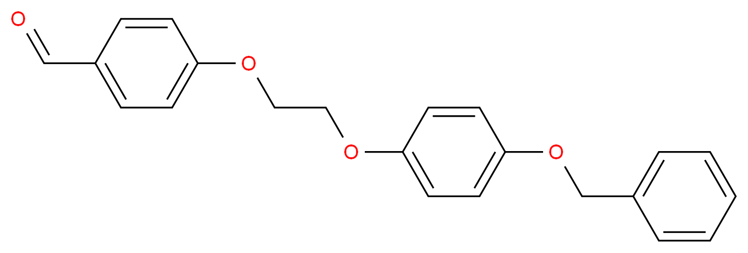 4-{2-[4-(benzyloxy)phenoxy]ethoxy}benzenecarbaldehyde_分子结构_CAS_937601-87-1)