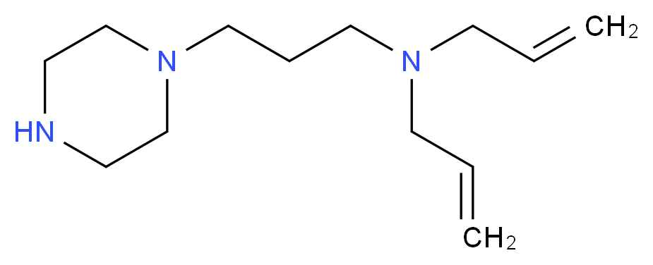 1-[3-(Diallylamino)prop-1-yl]piperazine 97%_分子结构_CAS_827614-52-8)
