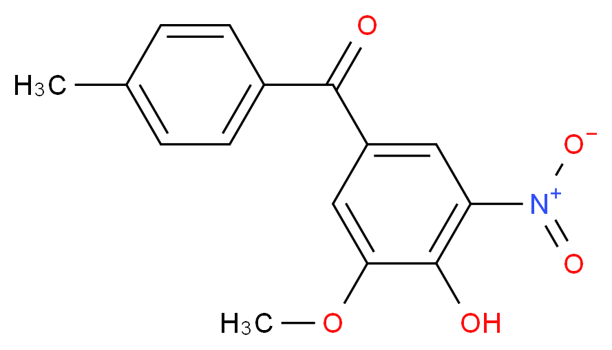 2-methoxy-4-(4-methylbenzoyl)-6-nitrophenol_分子结构_CAS_134612-80-9