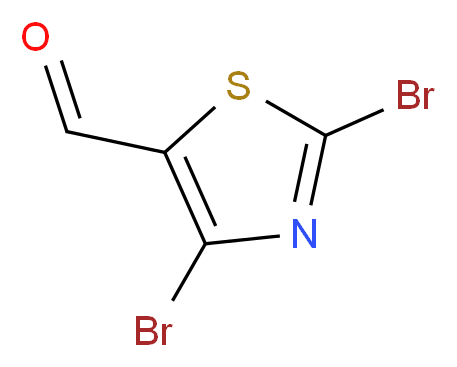 2,4-Dibromothiazole-5-carboxaldehyde_分子结构_CAS_139669-95-7)