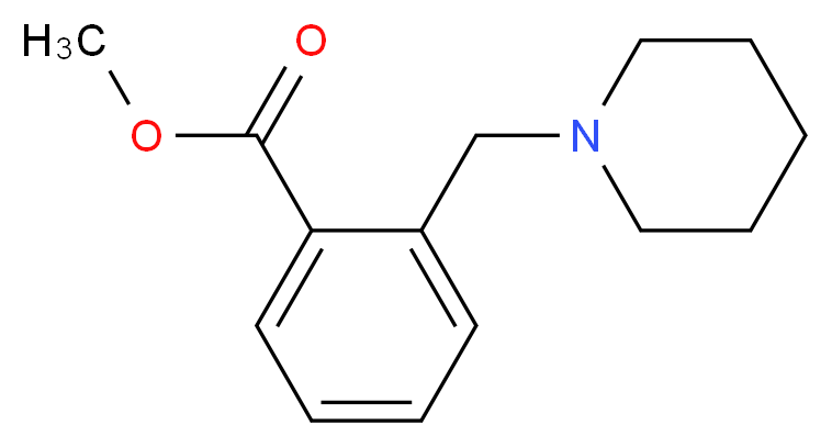 methyl 2-(piperidin-1-ylmethyl)benzoate_分子结构_CAS_914347-17-4