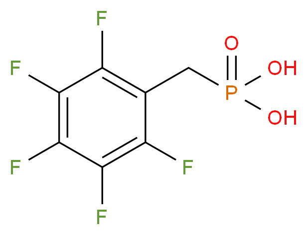 [(pentafluorophenyl)methyl]phosphonic acid_分子结构_CAS_137174-84-6