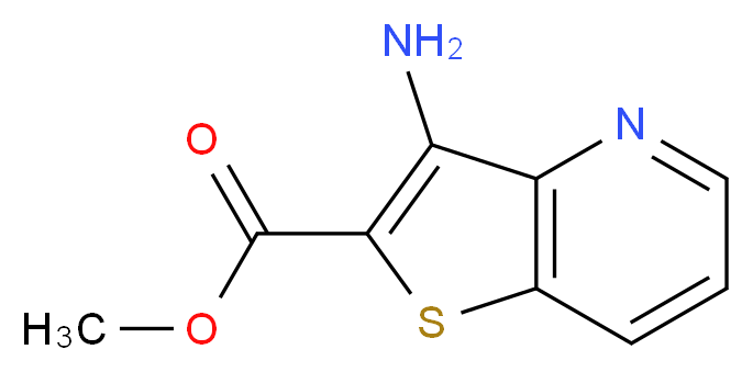 Methyl 3-aminothieno[3,2-b]pyridine-2-carboxylate_分子结构_CAS_111042-90-1)