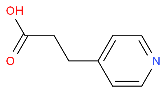3-(4-Pyridyl)propionic acid_分子结构_CAS_6318-43-0)