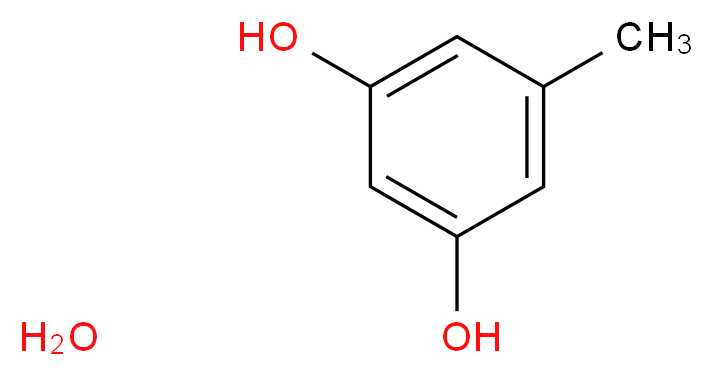 5-methylbenzene-1,3-diol hydrate_分子结构_CAS_6153-39-5