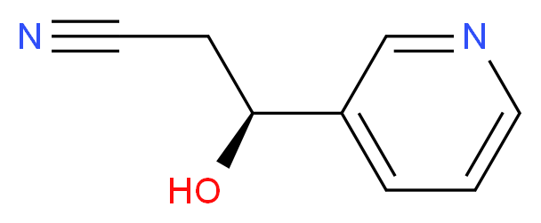 (S)-3-hydroxy-3-(pyridin-3-yl)propanenitrile_分子结构_CAS_503188-05-4)