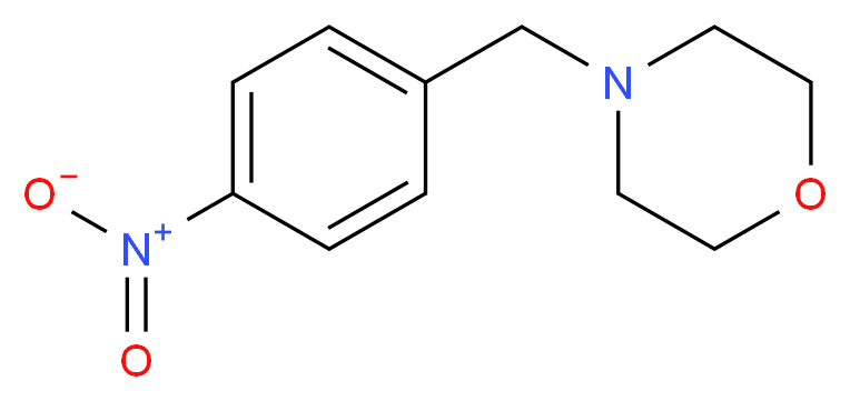 4-(4-Nitrobenzyl)morpholine_分子结构_CAS_6425-46-3)