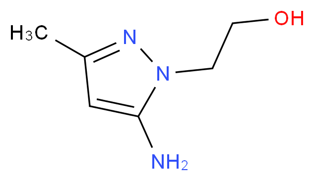 2-(5-Amino-3-methyl-pyrazol-1-yl)-ethanol_分子结构_CAS_51546-08-8)