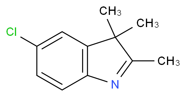 5-Chloro-2,3,3-trimethyl-3H-indole_分子结构_CAS_25981-83-3)