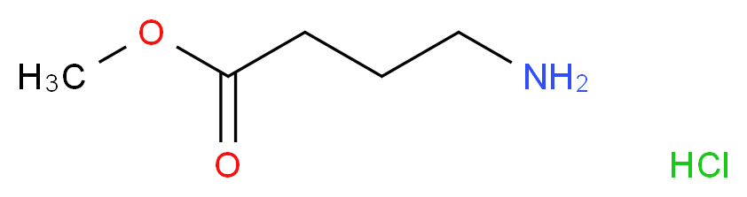 Methyl 4-aminobutanoate hydrochloride_分子结构_CAS_13031-60-2)