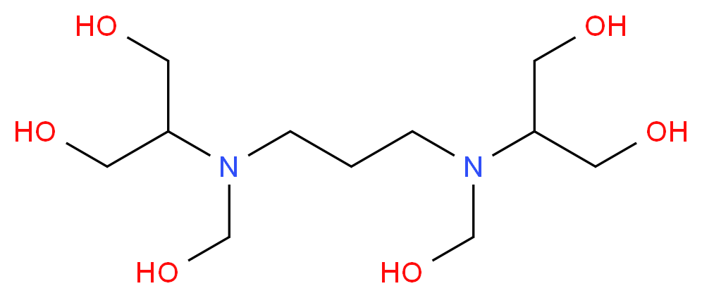 2-({3-[(1,3-dihydroxypropan-2-yl)(hydroxymethyl)amino]propyl}(hydroxymethyl)amino)propane-1,3-diol_分子结构_CAS_64431-96-5