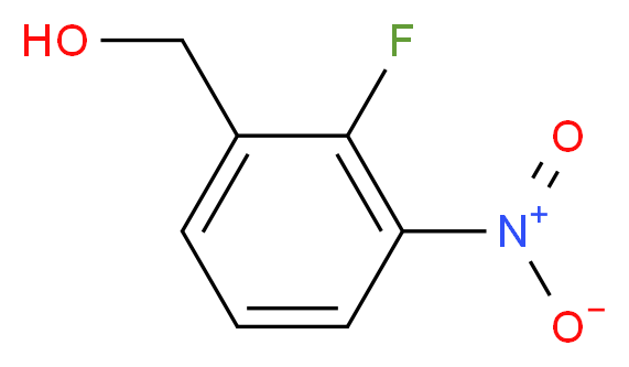 (2-fluoro-3-nitrophenyl)methanol_分子结构_CAS_946126-95-0