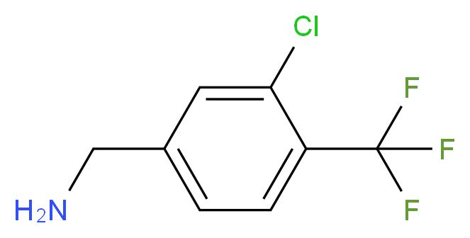 [3-chloro-4-(trifluoromethyl)phenyl]methanamine_分子结构_CAS_361393-93-3