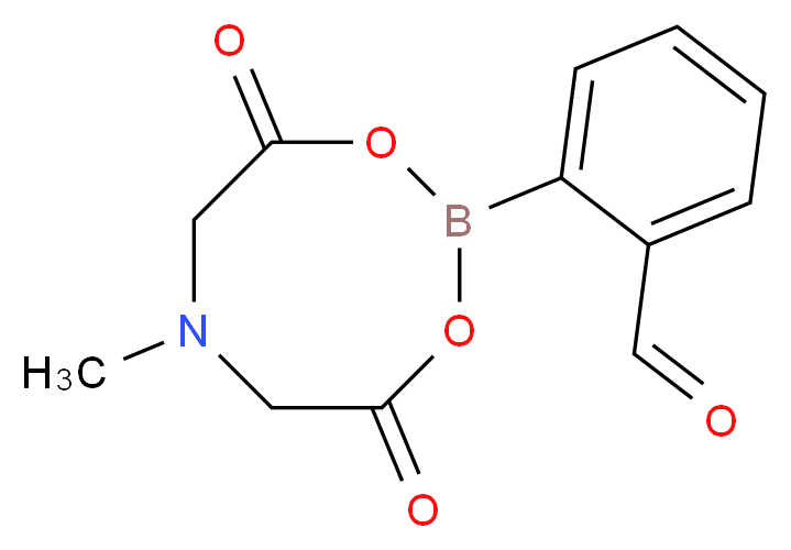 2-甲酰苯基硼酸甲基亚氨基二乙酸酯_分子结构_CAS_1257651-51-6)