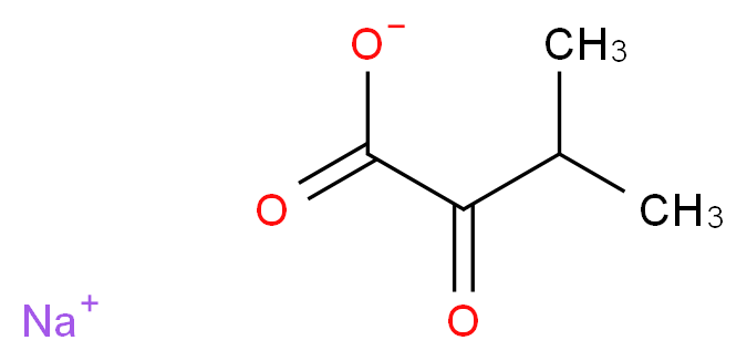 3-甲基-2-氧代丁酸 钠盐_分子结构_CAS_3715-29-5)