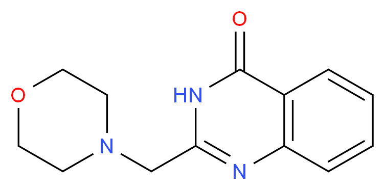 2-(morpholin-4-ylmethyl)-3,4-dihydroquinazolin-4-one_分子结构_CAS_3552-64-5