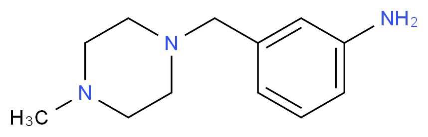 3-[(4-methylpiperazin-1-yl)methyl]aniline_分子结构_CAS_198281-55-9