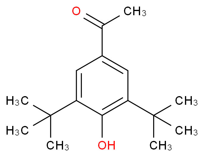 1-[3,5-di(tert-butyl)-4-hydroxyphenyl]ethan-1-one_分子结构_CAS_14035-33-7)