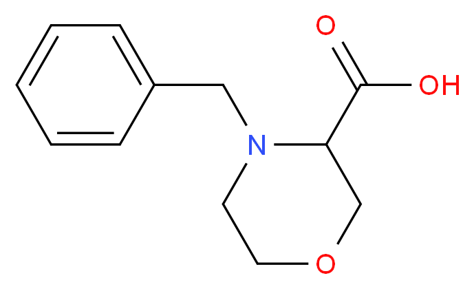 4-Benzyl-morpholine-3-carboxylic acid_分子结构_CAS_)