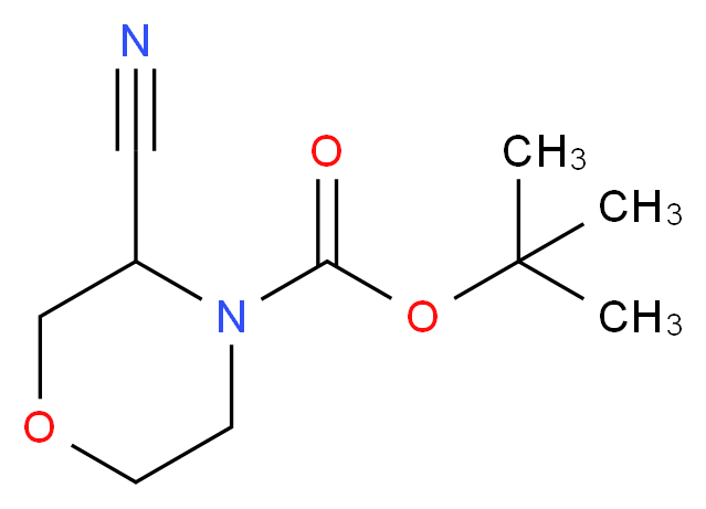 tert-butyl 3-cyanomorpholine-4-carboxylate_分子结构_CAS_)